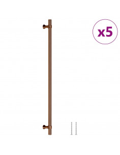 Maniglie per Mobili 5pz Bronzo 320mm in Acciaio Inox