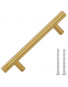 Maniglie per Mobili 10pz Oro 96mm in Acciaio Inox 2