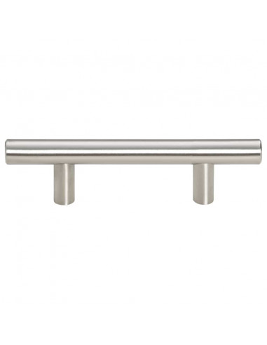 Maniglie per Mobili 10pz Argento 64mm in Acciaio Inox