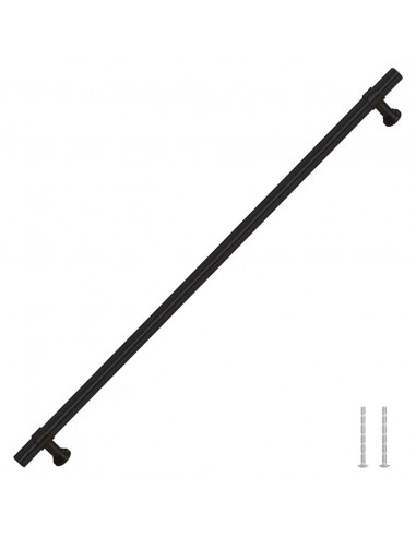 Maniglie per Mobili 5pz Nere 320mm in Acciaio Inox