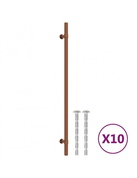 Maniglie per Mobili 10 pz Bronzo 320 mm in Acciaio Inox