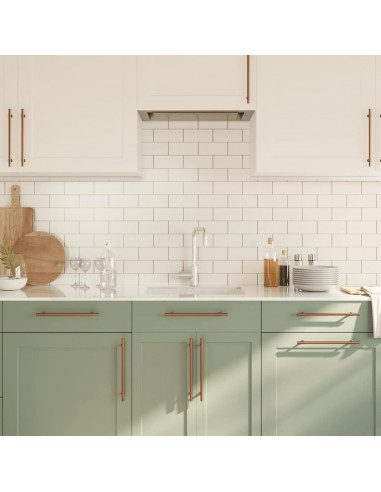 Maniglie per Mobili 5pz Bronzo 224mm in Acciaio Inox