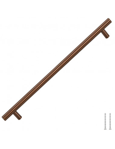 Maniglie per Mobili 5pz Bronzo 320mm in Acciaio Inox