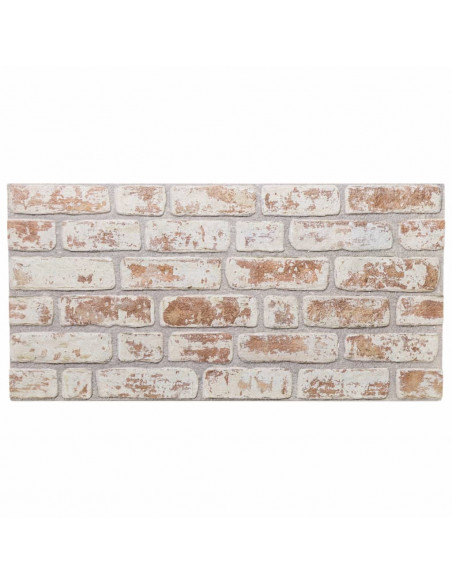 Pannelli Murali 3D 10 pz Rosso e Bianco 100x50 cm EPS