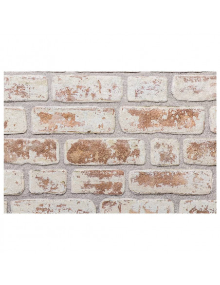 Pannelli Murali 3D 10 pz Rosso e Bianco 100x50 cm EPS
