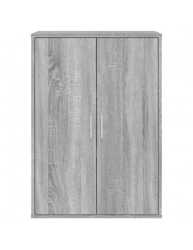 Credenze 2 pz Grigio Sonoma 60x31x84 cm in Legno Multistrato