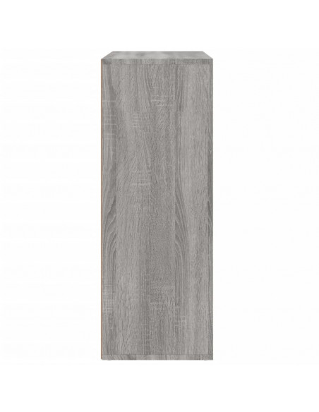 Credenze 2 pz Grigio Sonoma 60x31x84 cm in Legno Multistrato