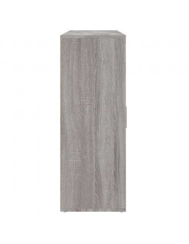 Credenze 3 pz Grigio Sonoma 60x31x84 cm in Legno Multistrato