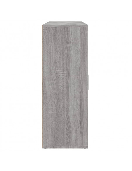 Credenze 3 pz Grigio Sonoma 60x31x84 cm in Legno Multistrato