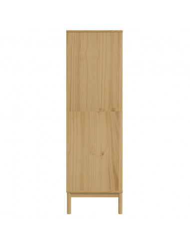 Armadio FLORO Marrone Cera 77x53x171 cm Legno Massello di Pino