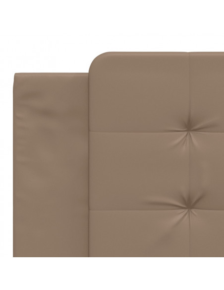 Giroletto con Luci LED Cappuccino 180x200 cm in Similpelle