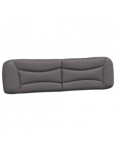 Letto con Materasso Grigio 200x200 cm in Similpelle