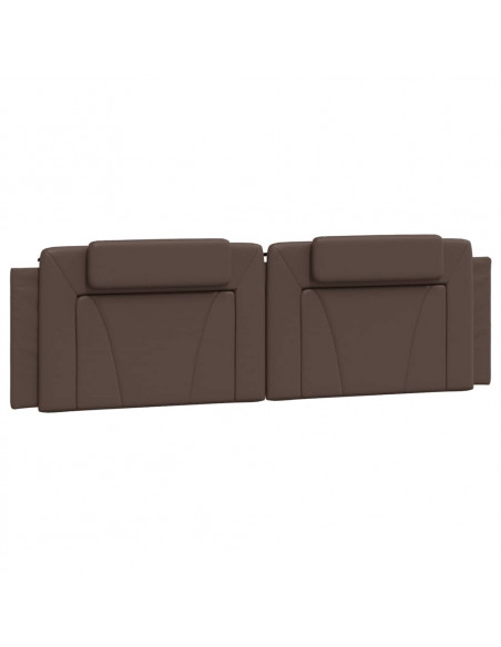 Giroletto con Luci LED Marrone 180x200 cm in Similpelle