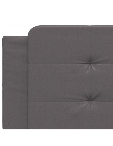 Giroletto con Luci LED Grigio 200x200 cm in Similpelle