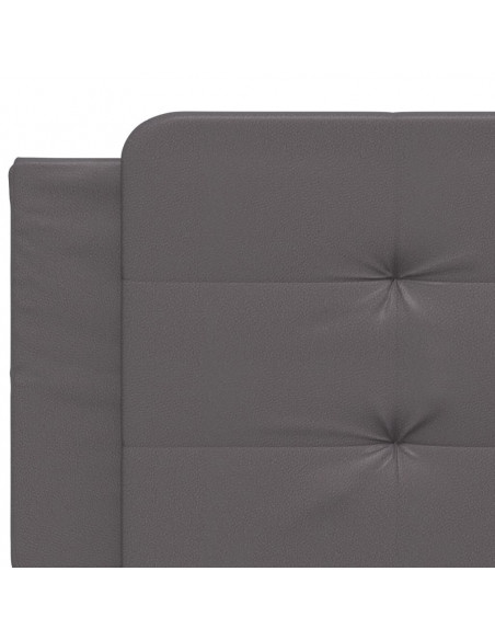 Giroletto con Luci LED Grigio 200x200 cm in Similpelle