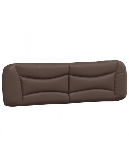 Letto con Materasso Marrone 180x200cm in Similpelle