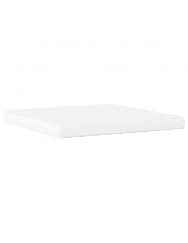 Letto con Materasso Bianco 200x200cm in Similpelle