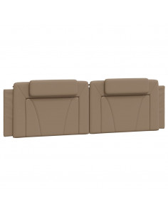 Giroletto con Luci LED Cappuccino 180x200 cm in Similpelle 2