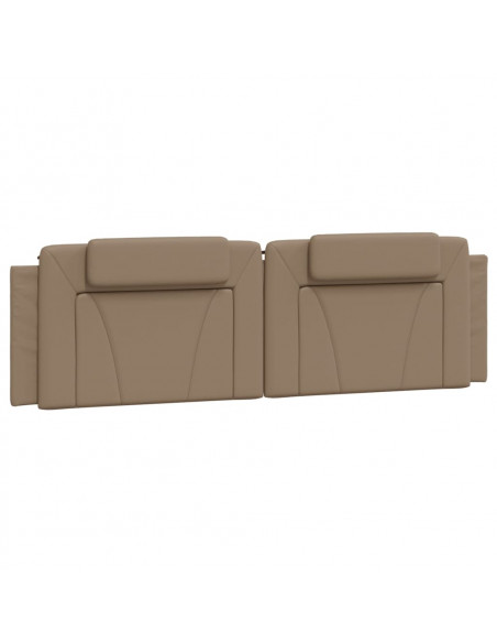 Giroletto con Luci LED Cappuccino 180x200 cm in Similpelle