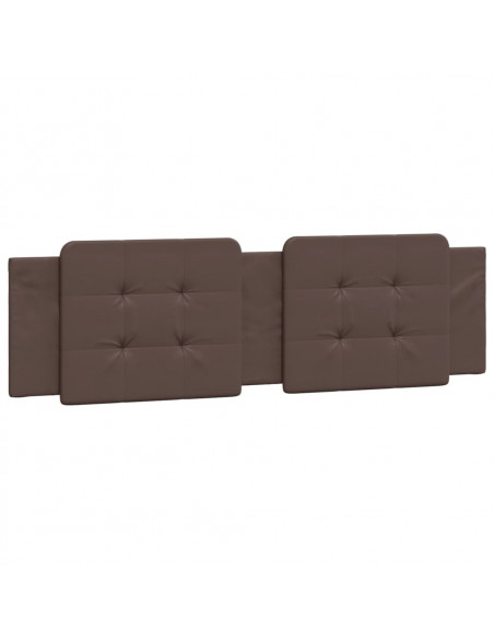 Giroletto con Luci LED Marrone 180x200 cm in Similpelle