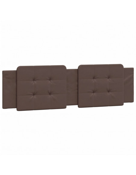 Letto con Materasso Marrone 180x200cm in Similpelle