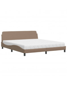 Letto con Materasso Cappuccino 180x200cm Similpelle