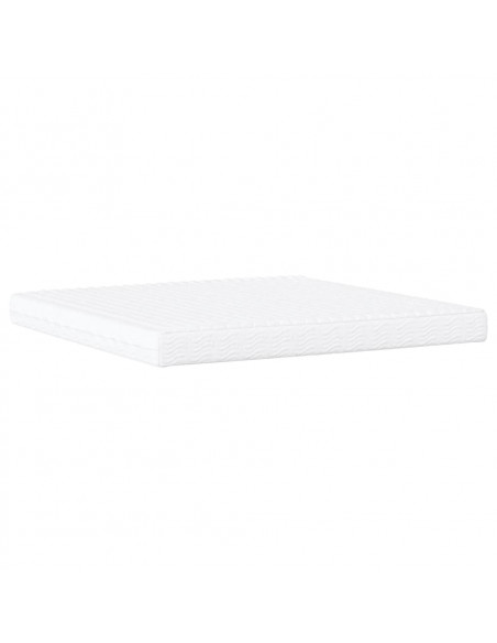 Letto con Materasso Grigio 200x200 cm in Similpelle