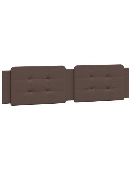 Giroletto con Luci LED Marrone 200x200 cm in Similpelle