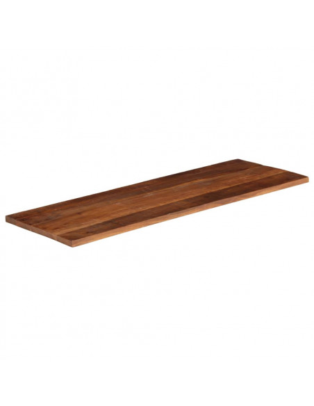 Piano Tavolo 140x50x2,5 cm Rettangolare in Massello di Recupero