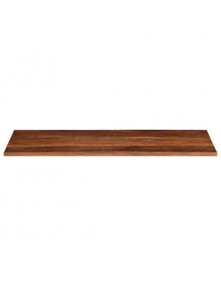 Piano Tavolo 140x50x2,5 cm Rettangolare in Massello di Recupero