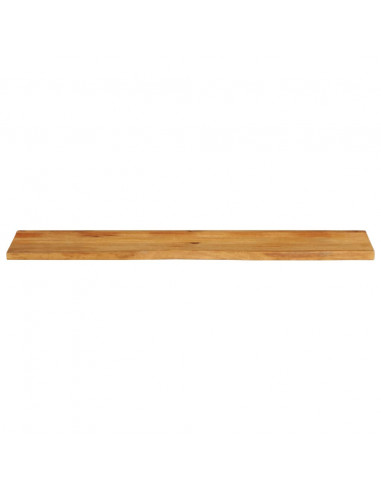 Piano Tavolo Bordi Vivi 140x30x2,5 cm Legno Massello di Mango