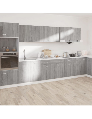 Mobile con Cassetto Grigio Sonoma 50x46x81,5 Legno Multistrato