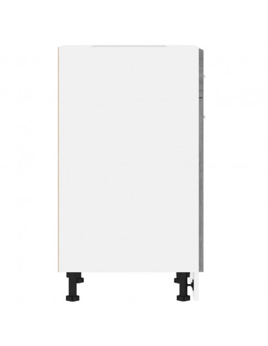 Mobile con Cassetto Grigio Sonoma 50x46x81,5 Legno Multistrato