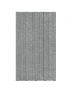 Pannelli da Tetto 12 pz in Acciaio Zincato Argento 80x45 cm 2