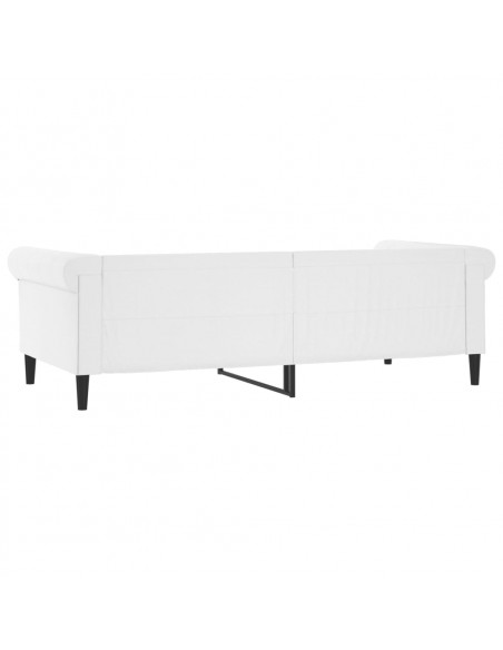 Letto da Giorno Bianco 90x200 cm in Similpelle