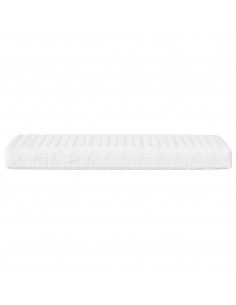 Divano Letto con Materasso Bianco 90x200 cm in Similpelle