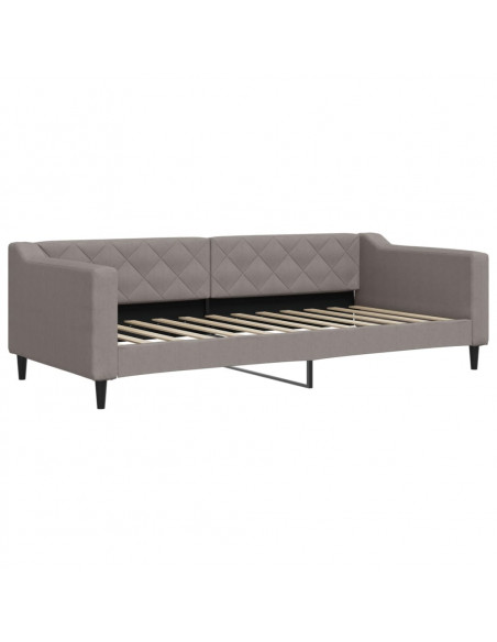 Letto da Giorno Tortora 90x200 cm in Tessuto