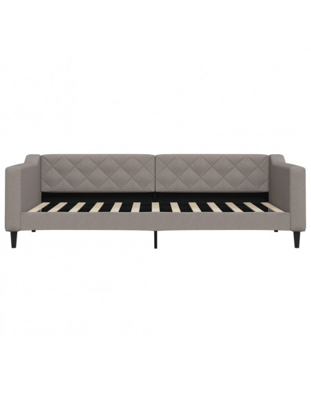 Letto da Giorno Tortora 90x200 cm in Tessuto
