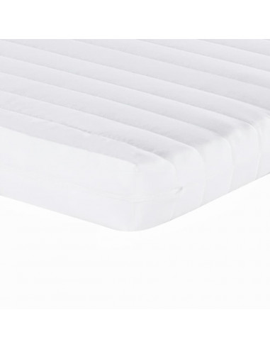 Divano Letto Estraibile e Materassi Bianco 90x200 cm Similpelle