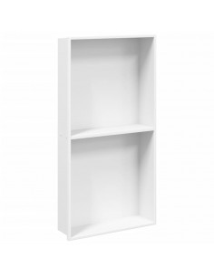 Nicchia per Doccia Bianco Opaco 32x62x9cm in Acciaio Inox