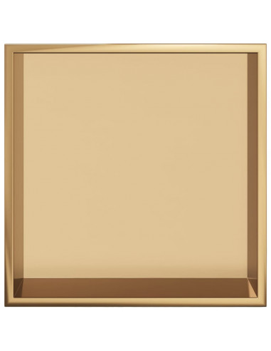 Nicchia per Doccia Oro Spazzolato 32x32x9cm in Acciaio Inox