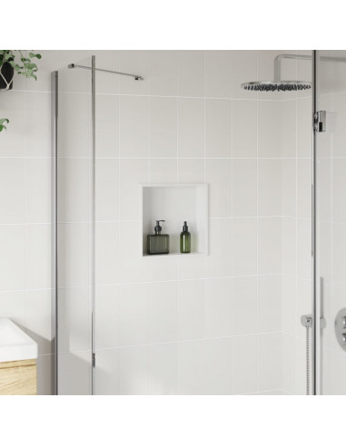 Nicchia per Doccia Bianco Opaco 32x32x9cm in Acciaio Inox