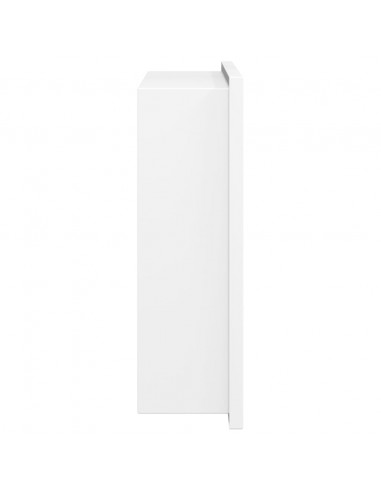 Nicchia per Doccia Bianco Opaco 32x32x9cm in Acciaio Inox