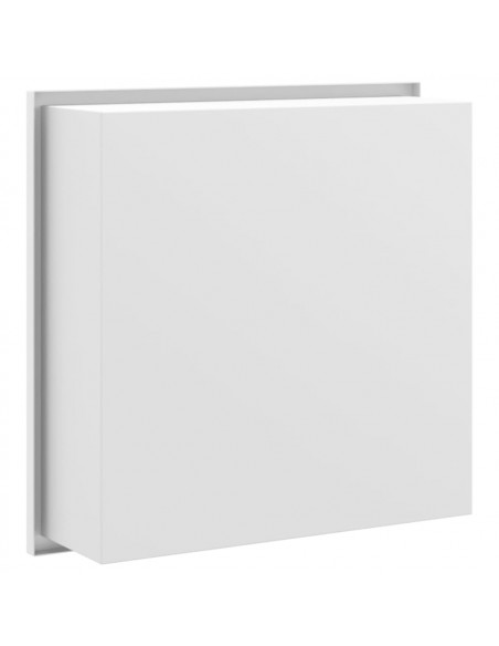 Nicchia per Doccia Bianco Opaco 32x32x9cm in Acciaio Inox