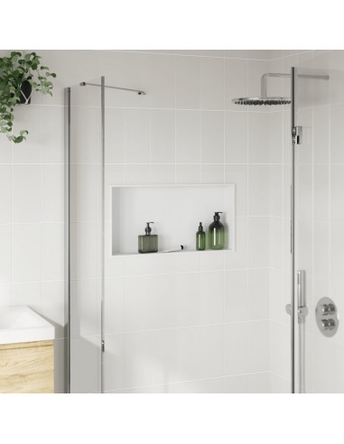 Nicchia per Doccia Bianco Opaco 62x32x9cm in Acciaio Inox