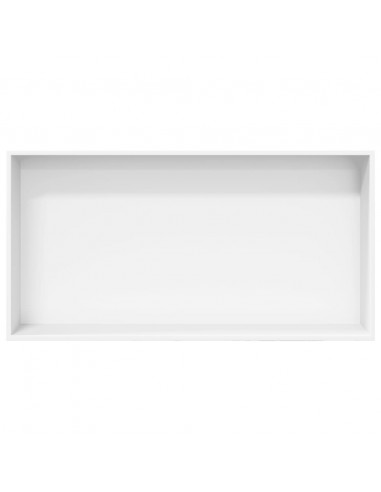 Nicchia per Doccia Bianco Opaco 62x32x9cm in Acciaio Inox