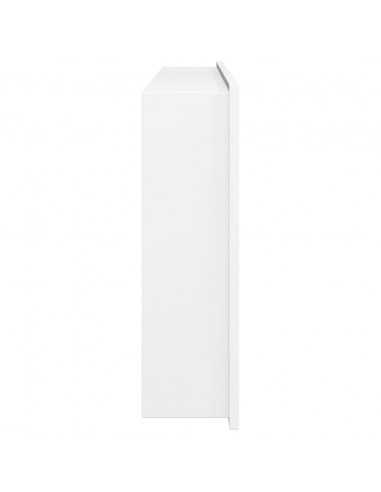 Nicchia per Doccia Bianco Opaco 62x32x9cm in Acciaio Inox