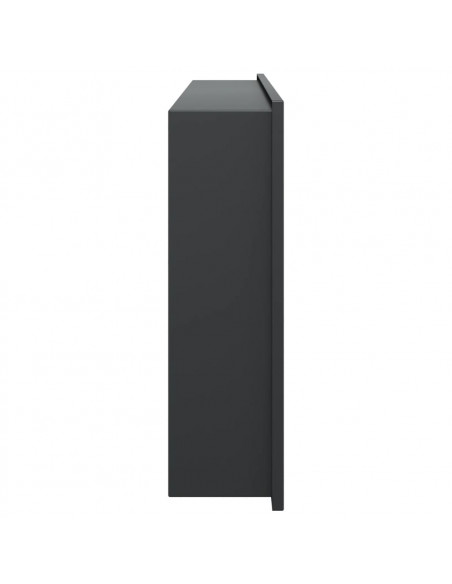 Nicchia per Doccia Nero Opaco 62x32x9cm in Acciaio Inox