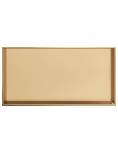 Nicchia per Doccia Oro Spazzolato 62x32x9cm in Acciaio Inox