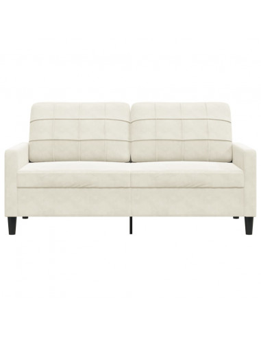 Divano a 2 Posti crema 140 cm in Velluto